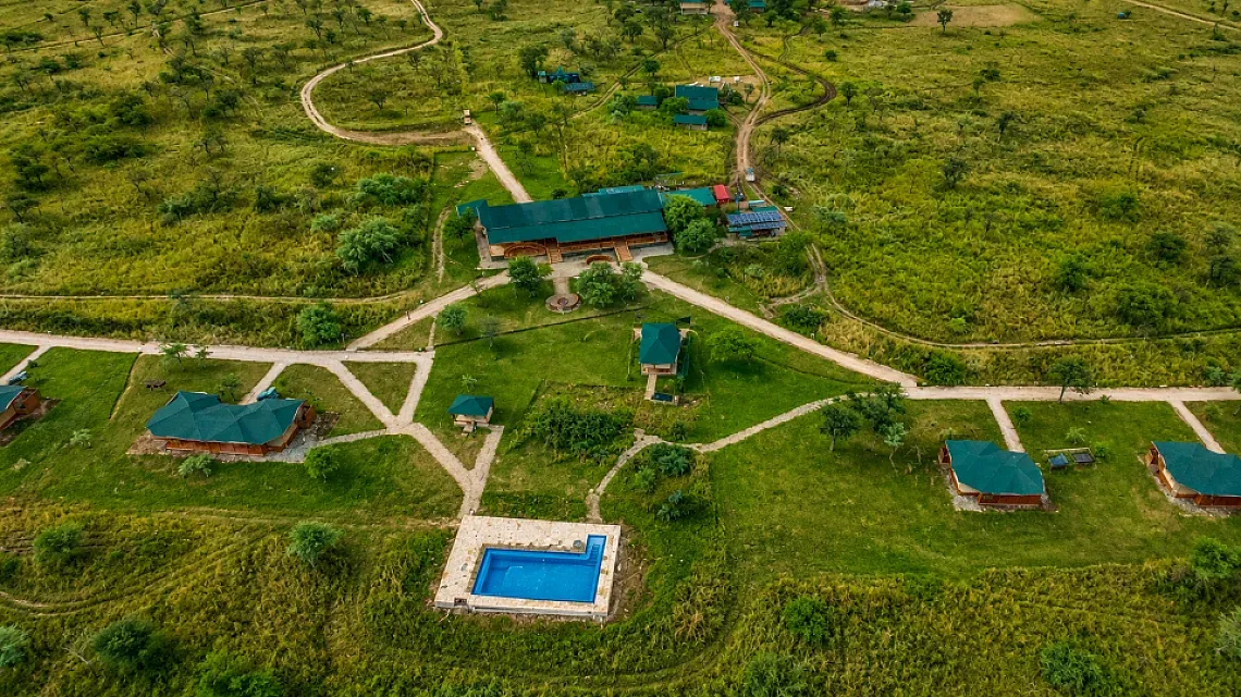 Land of Nature Camp from the air