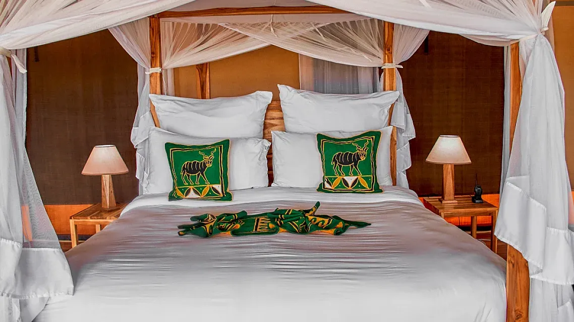 Double safari tent at Land of Nature Camp