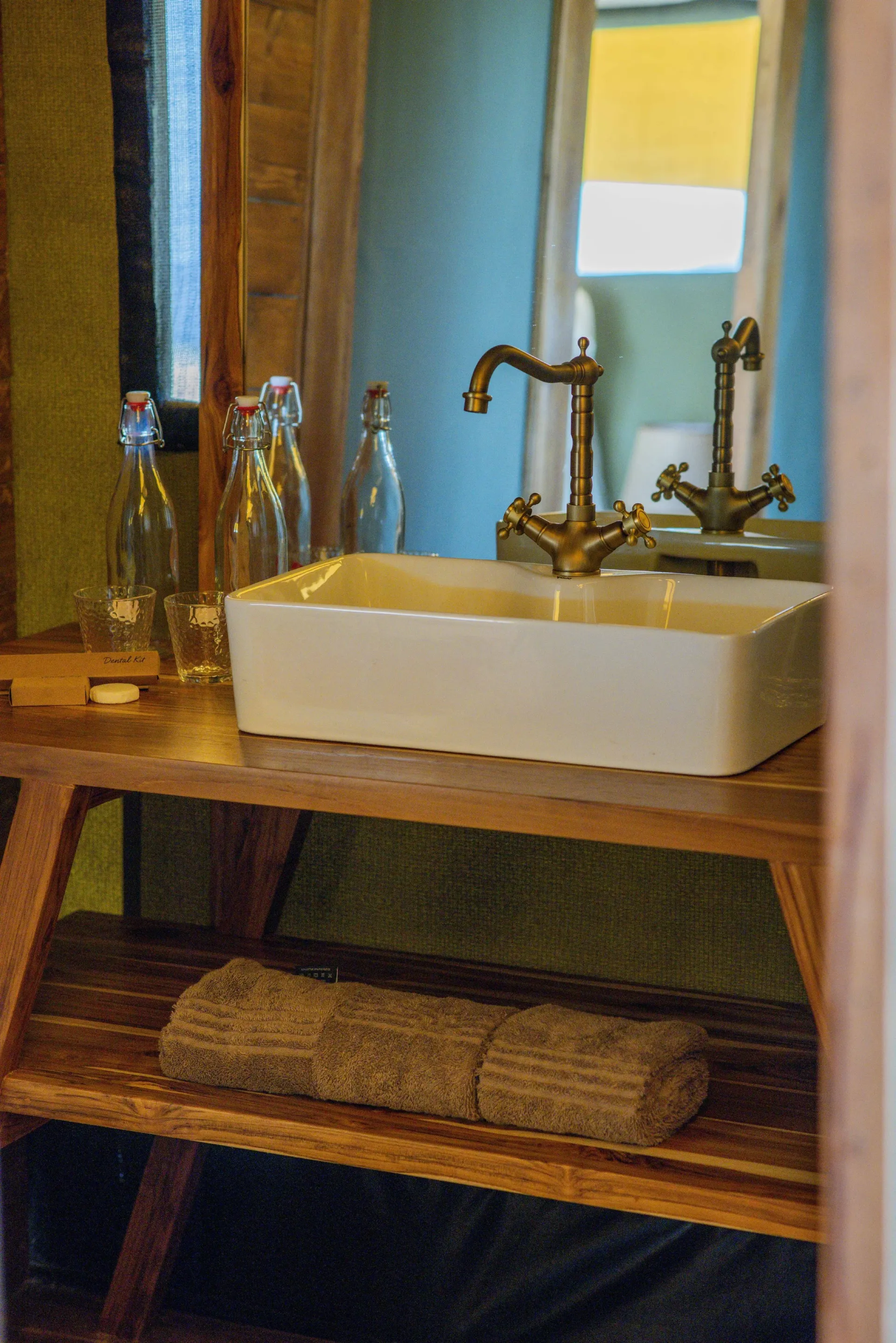 En-suite bathroom in a Zuri Camp tent